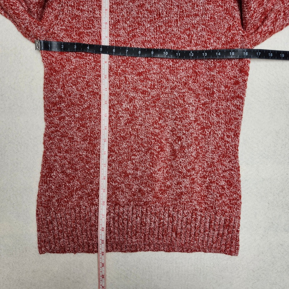 LL Bean Marled Chunky Knit Crew Sweater Cozy Preppy Coastal Cabin Cotton Small - Picture 6 of 6